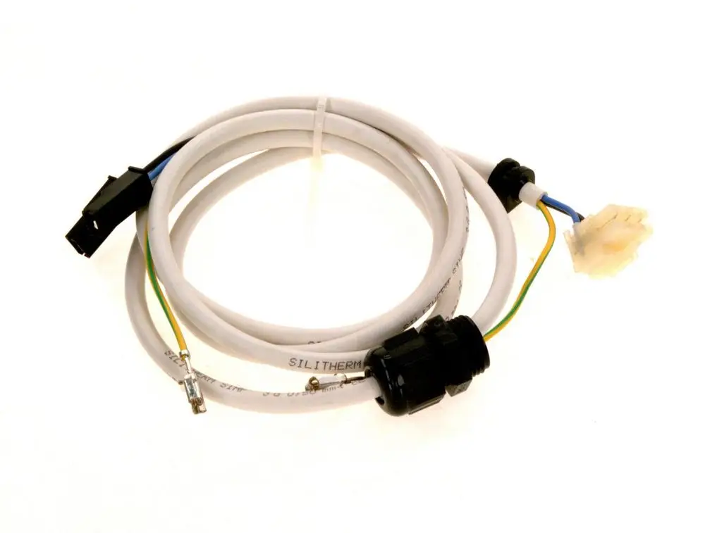 Bosch Anschlusskabel mit mehreren Anschlusssteckern und farbcodierten Drähten, geeignet für elektrische Verbindungen in Geräten oder Maschinen.